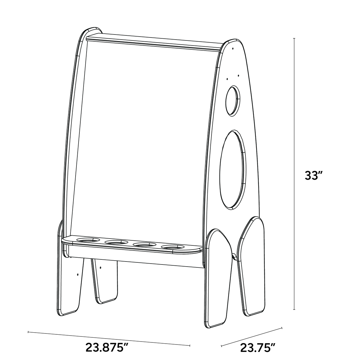 Woodlyn Adjustable Height Art Easel