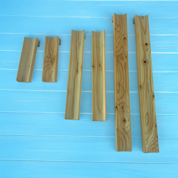 Troughs Set of 6 3 Sizes by Naturally Inspired Play