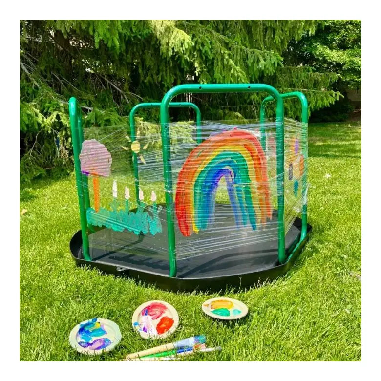 Plastic Wrap Painting