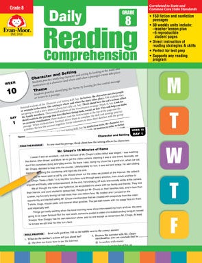 Daily Reading Comprenesion Grade 8 Ebook