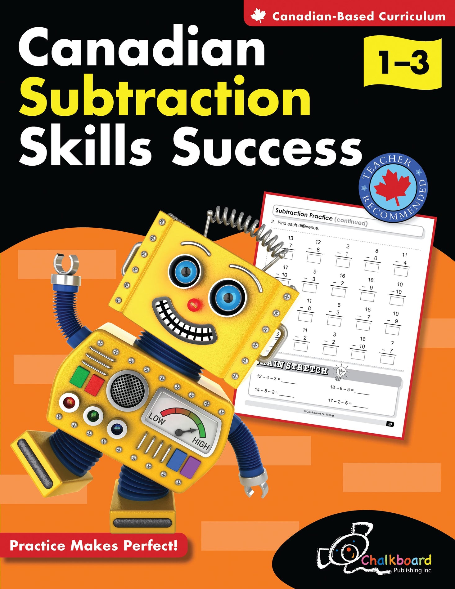 Canadian Subtraction Skills Success Gr 1-3