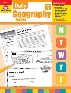 Daily Geography Practice Grade 1 Ebook