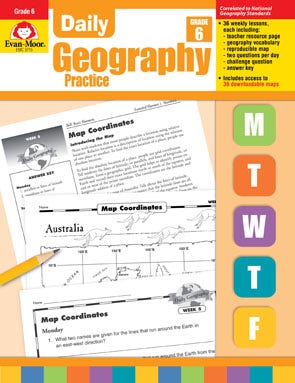 Daily Geography Practice Grade 6 Ebook