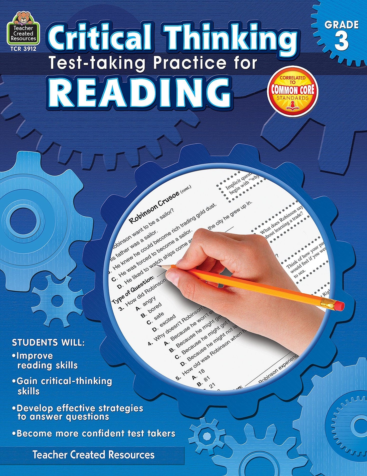 Critical Thinking: Test-taking Practice for Reading Grade 3