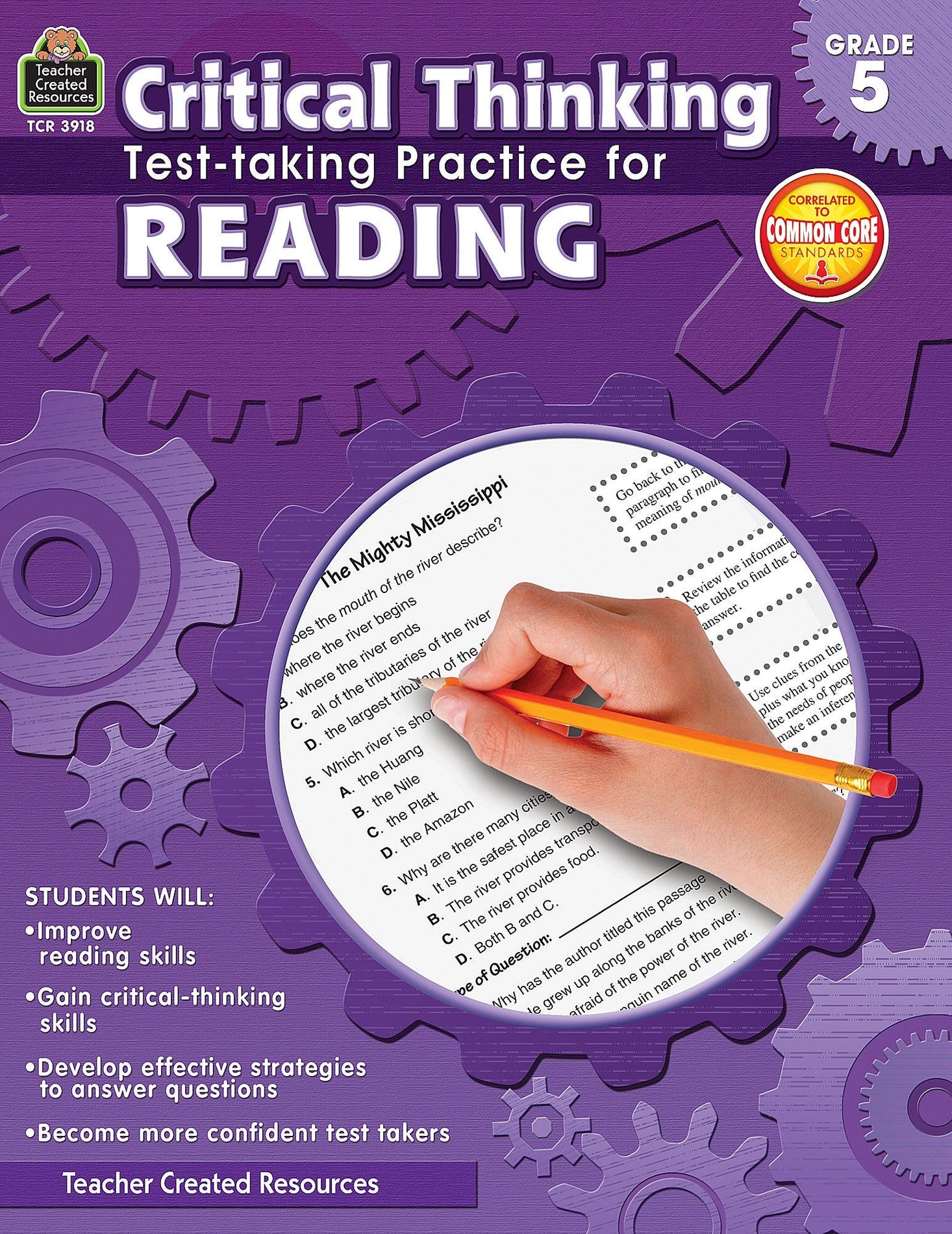 Critical Thinking: Test-taking Practice for Reading Grade 5
