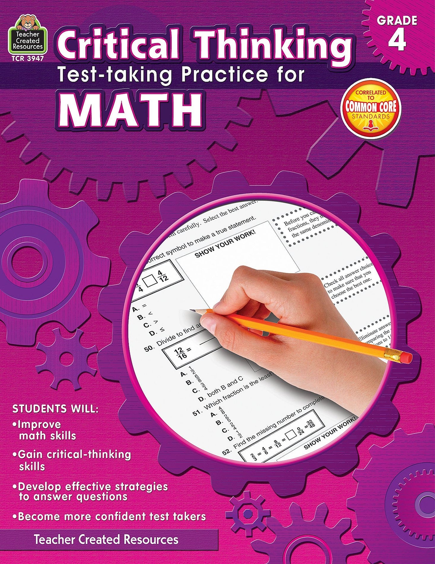 Critical Thinking: Test-taking Practice for Math Grade 4