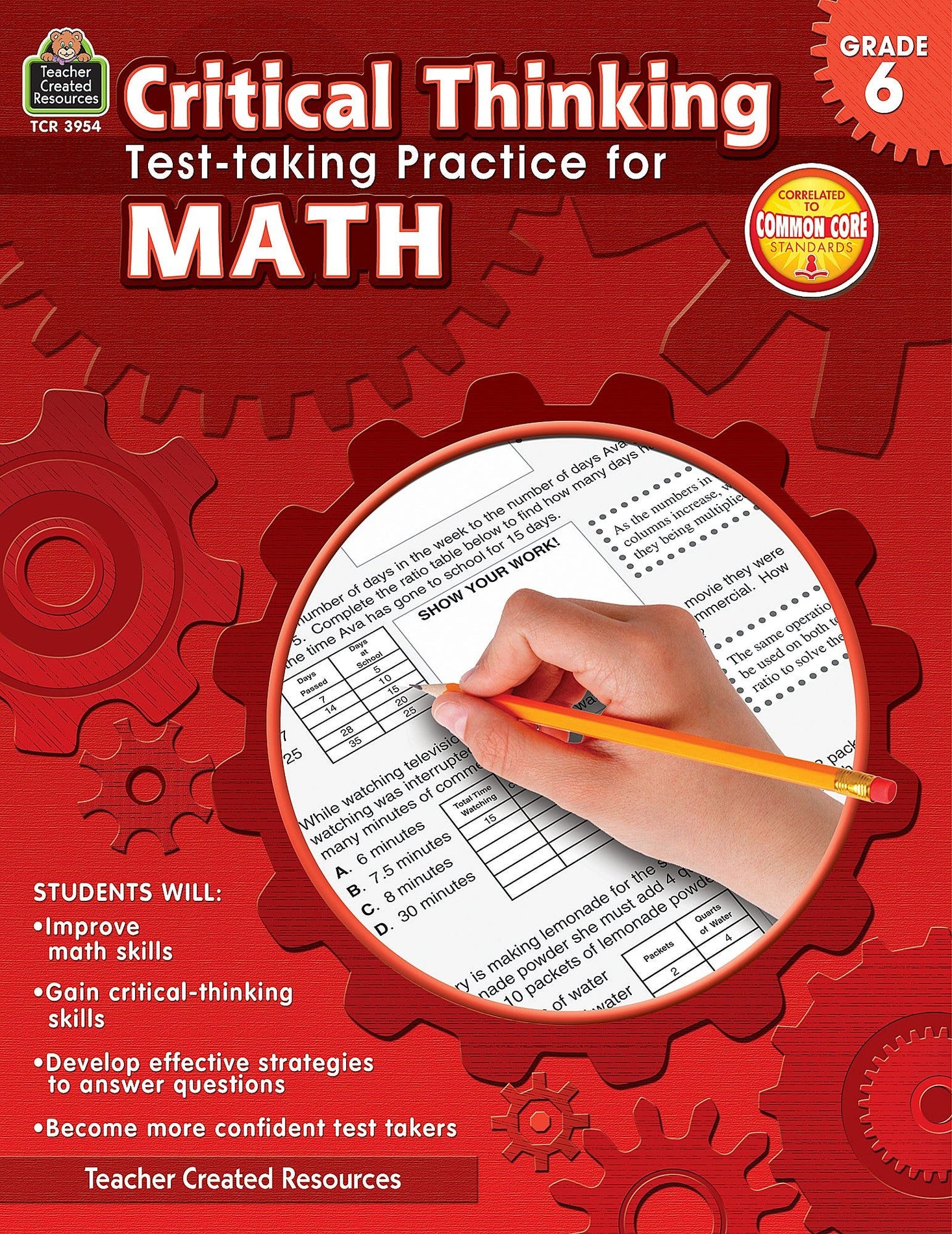 Critical Thinking: Test-taking Practice for Math Grade 6