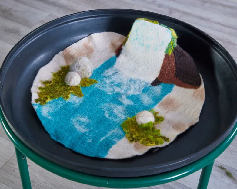 3D Felt Mat Water Fall