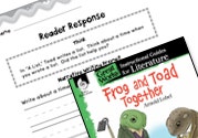 Frog and Toad Together Reader Response Writing Prompts Ebook