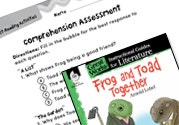 Frog and Toad Together Comprehension Assessment Ebook