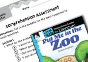 Put Me in the Zoo Comprehension Assessment Ebook