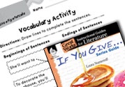 If You Give . . . Series Guide Vocabulary Activities Ebook