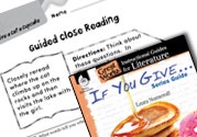 If You Give . . . Series Guide Close Reading and Text-Depend