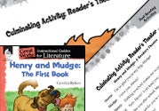 Henry and Mudge: The First Book Post-Reading Activities Eboo