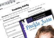 Freckle Juice Vocabulary Activities Ebook