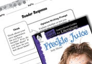 Freckle Juice Reader Response Writing Prompts Ebook