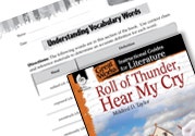 Roll of Thunder Hear My Cry Vocabulary Activities Ebook