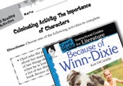 Because of Winn-Dixie Post-Reading Activities Ebook