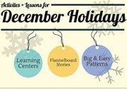 December Holidays Activities Patterns and Stories for Grades