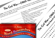 American History Word Researches Ebook