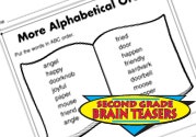 Alphabetical Order Critical-Thinking Activities Ebook