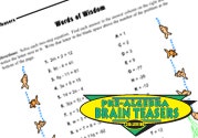 Critical-Thinking Activities Algebra Ebook