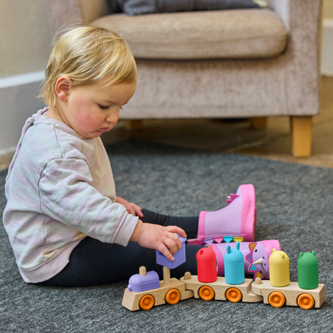 Silicone Stackable Steam Train