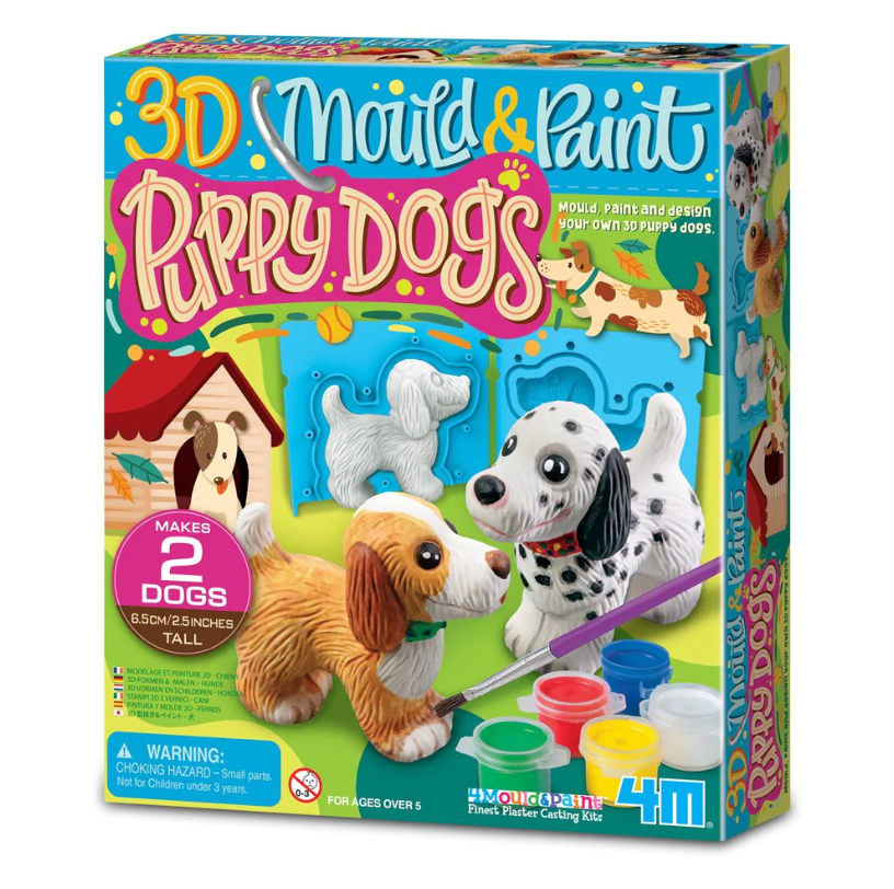 4M 3D Mould & Paint Puppies