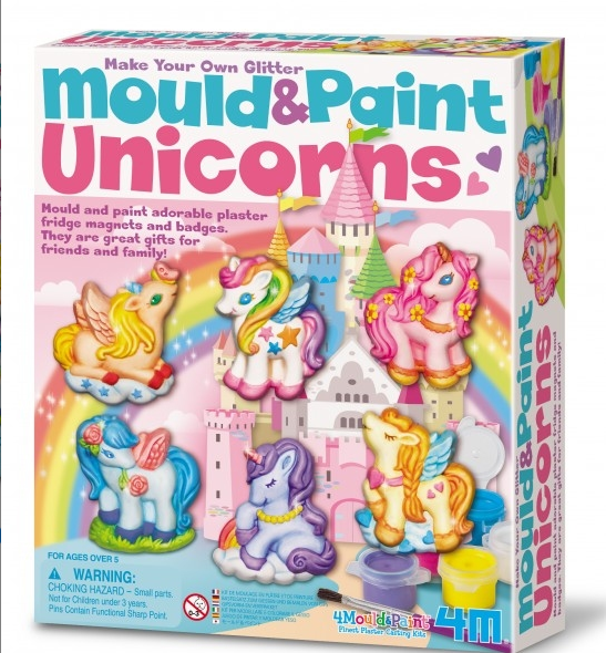 4M Unicorns Mould & Paint