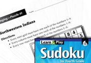 Grade 4 Hard Sudoku Puzzles 41-45 Ebook