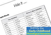 Syllable Awareness Ebook