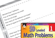 Algebraic Thinking Leveled Problem: Addition and Subtraction