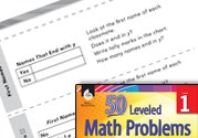 Measurement and Data Leveled Problem: Tally Charts: First Na