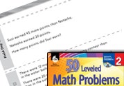 Operations and Algebraic Thinking Leveled Problems: Word Pro