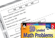 Number and Operations in Base Ten Leveled Problems: Write a