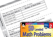 Measurement and Data Leveled Problems: How Many Steps Will I