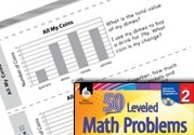 Measurement and Data Leveled Problems: Interpret a Coin Bar