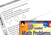 Geometry Leveled Problems: Shape Word Problems Ebook