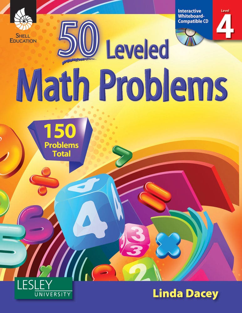 50 Leveled Math Problems Level 4 Ebook