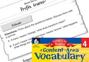 Content-Area Vocabulary Level 4: Prefix trans- Ebook
