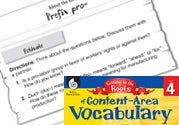 Content-Area Vocabulary Level 4: Prefix pro- Ebook
