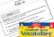 Content-Area Vocabulary Level 4: Prefix de- Ebook