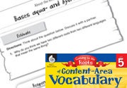 Content-Area Vocabulary Level 5: Bases aqua- and hydr(o)- Eb