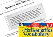 Content-Area Vocabulary Mathematics: Base fin- finit-