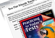 Language Arts Test Preparation Level 4: Two Flat Friends Tra