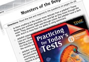 Language Arts Test Preparation Level 5: Monsters of the Deep