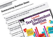 Leveled Text-Dependent Question Stems Ebook