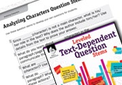 Leveled Text-Dependent Question Stems Ebook