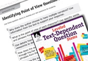 Leveled Text-Dependent Question Stems Ebook