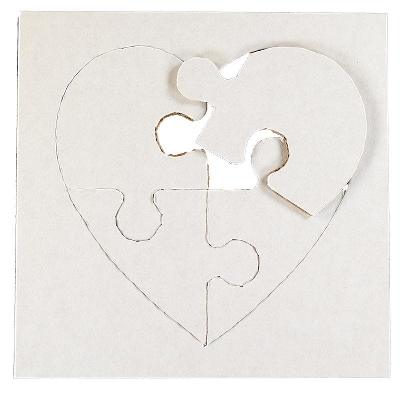 Heart Puzzles 24 pkg